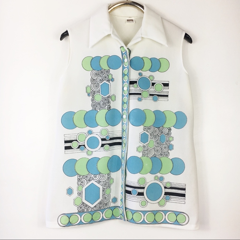 Vintage 60s Montgomery Ward Geometric Tank